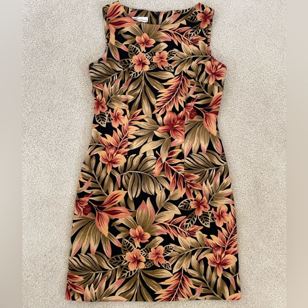 90s high neck midi dress